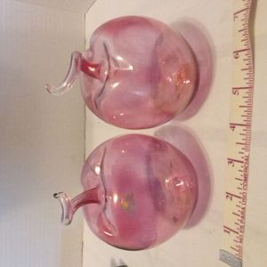 Hand Glass Blown Apples From Italy 2